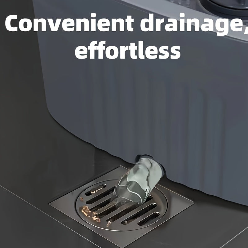 Uy va tashqarida tozalash uchun 360° aylanuvchi tizimli kvadrat mop va kova to'plami