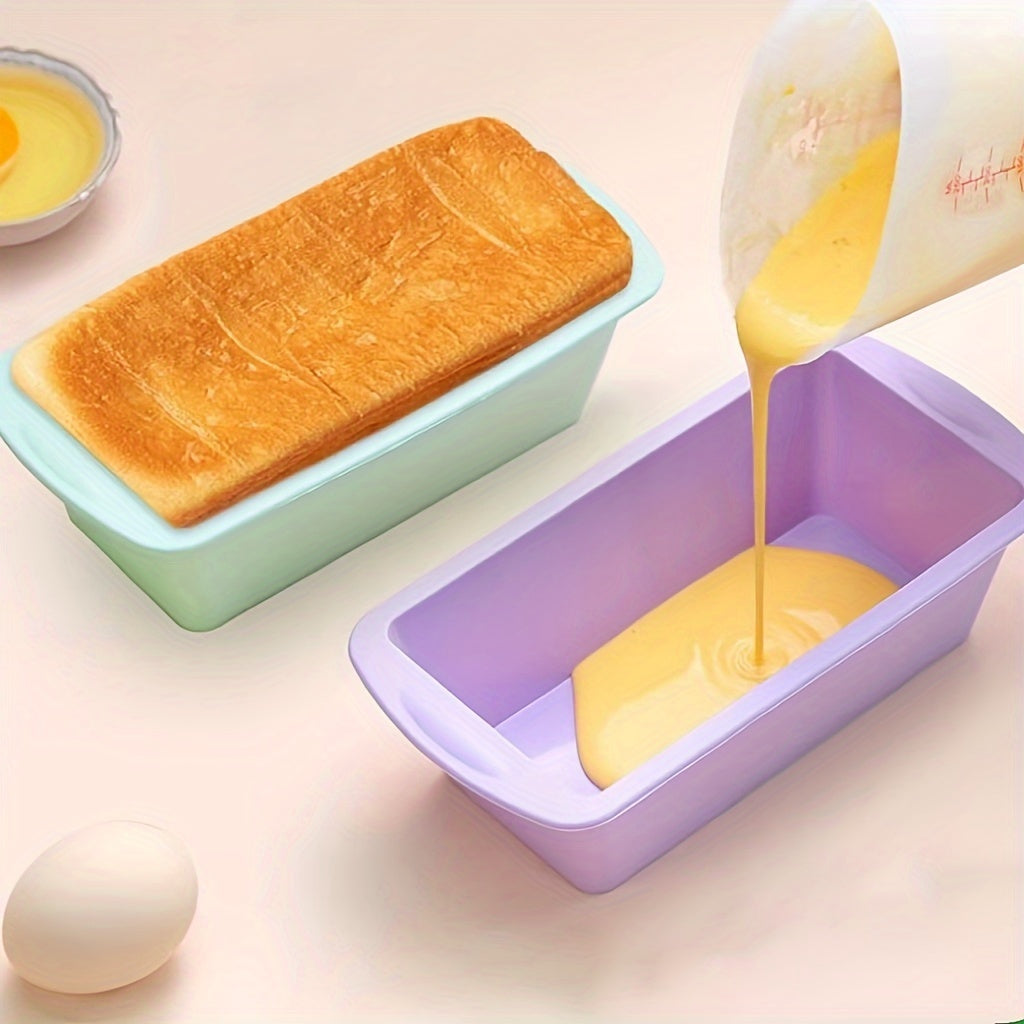 Silicone Loaf Pan Non-Stick Bread Mold for Cakes Breads Meatloaf Quiche 19.2cm x 9.5cm