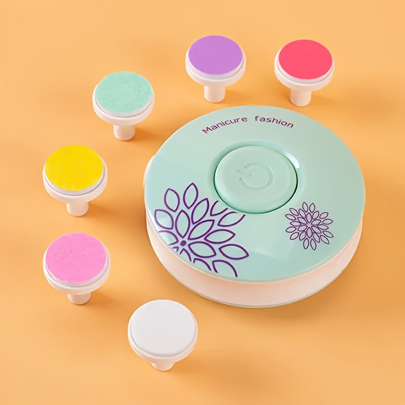 Lijadora eléctrica de uñas mini para cuidado personal, multifuncional, sin batería
