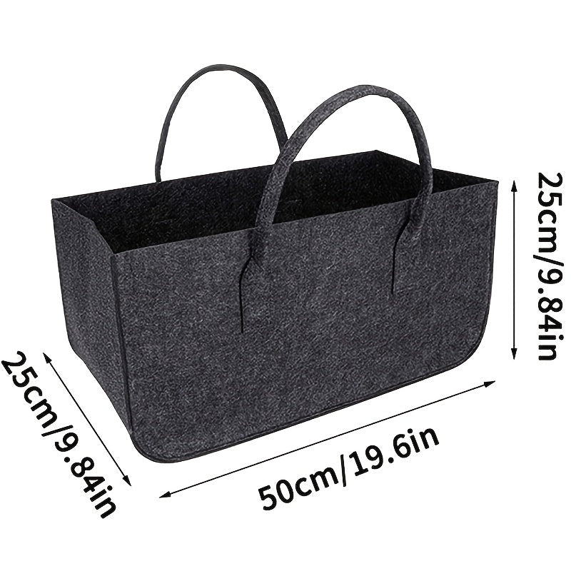 Katta og'ir yuk ko'taruvchi yoqilg'i tashish sumkasi to'plami - Mustahkam poliester qoplamadan va qulay log'larni tashish va saqlash uchun kuchli tutqichlardan tayyorlangan, Rangi: Qora