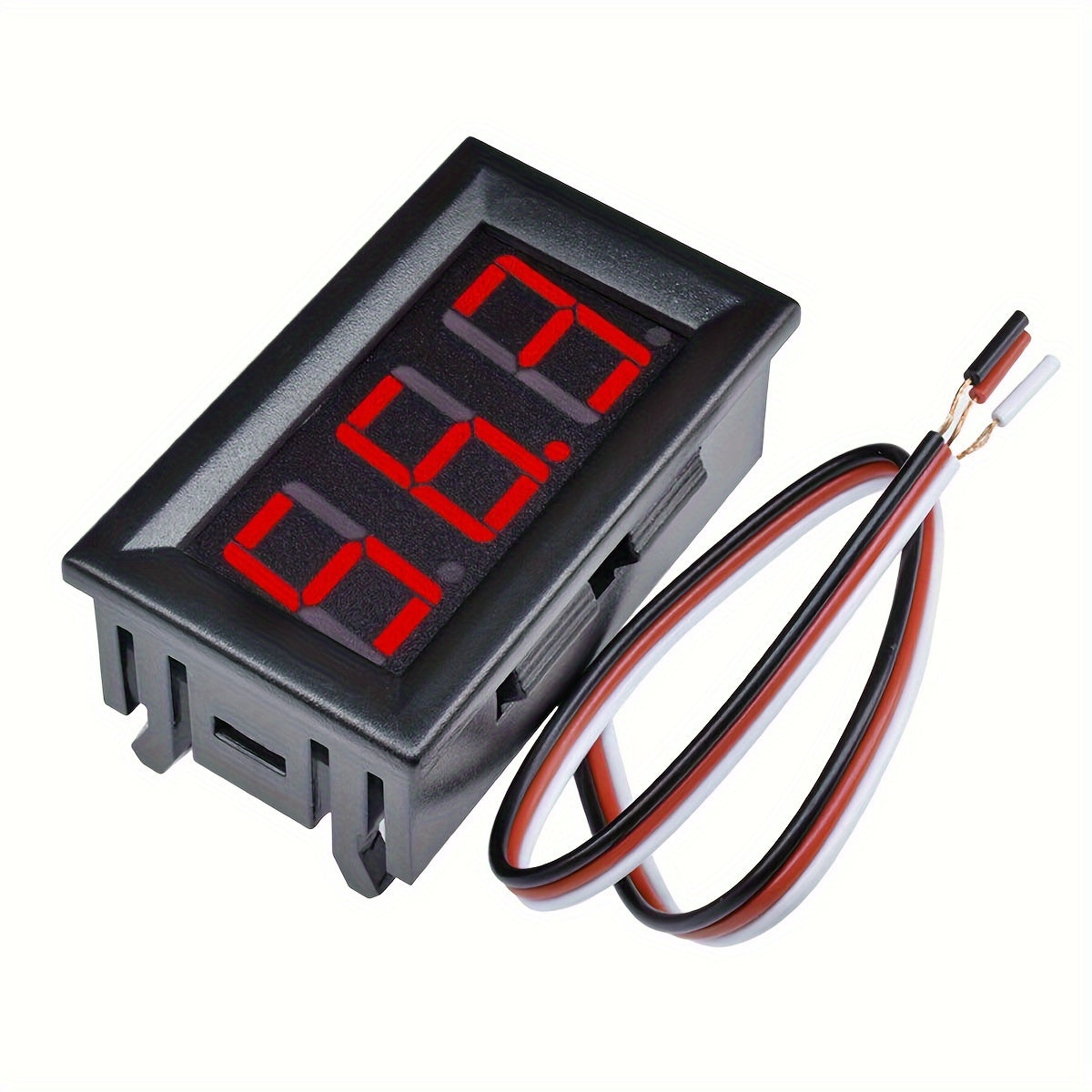 Digital Voltage Meter 4.5-30V LED Display Battery Motor Panel Mount Red Blue Green
