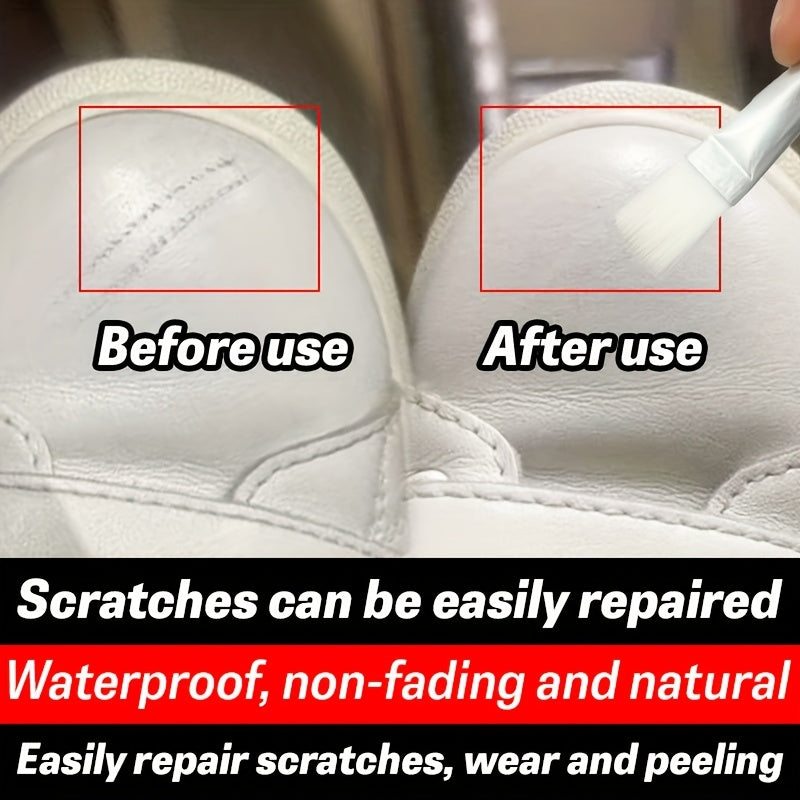 White Leather Shoe Polish Repair Cream for Sneakers Scratch Remover 30g