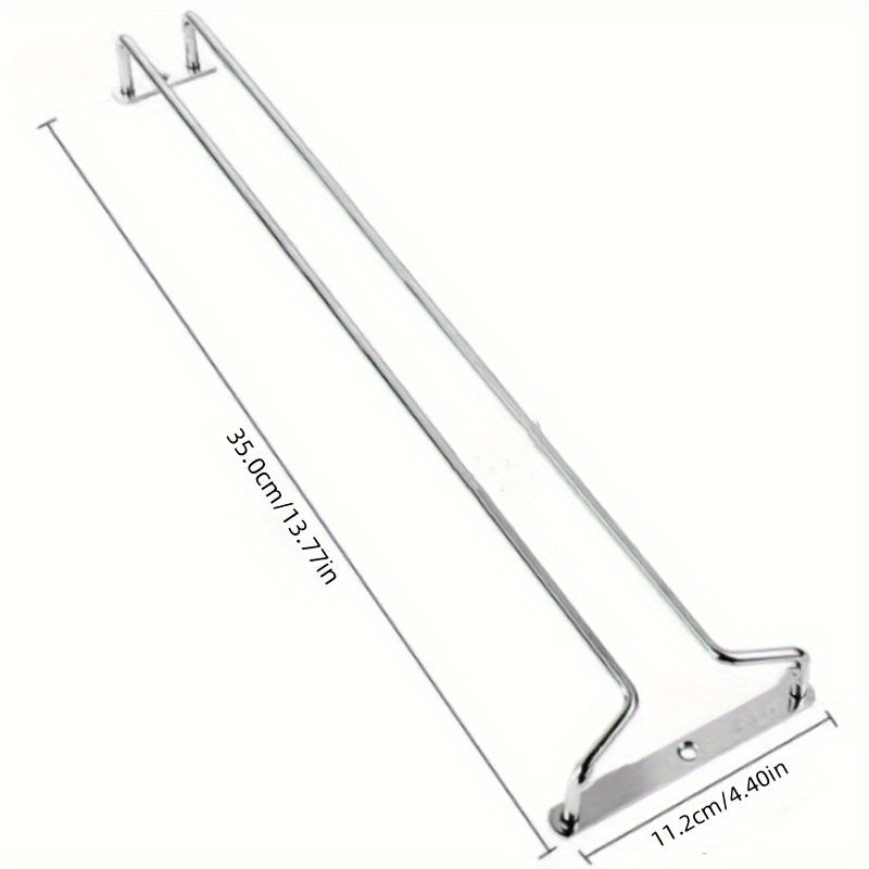 Stainless Steel Wine Glass Rack for Kitchen Cabinets Elevated Storage