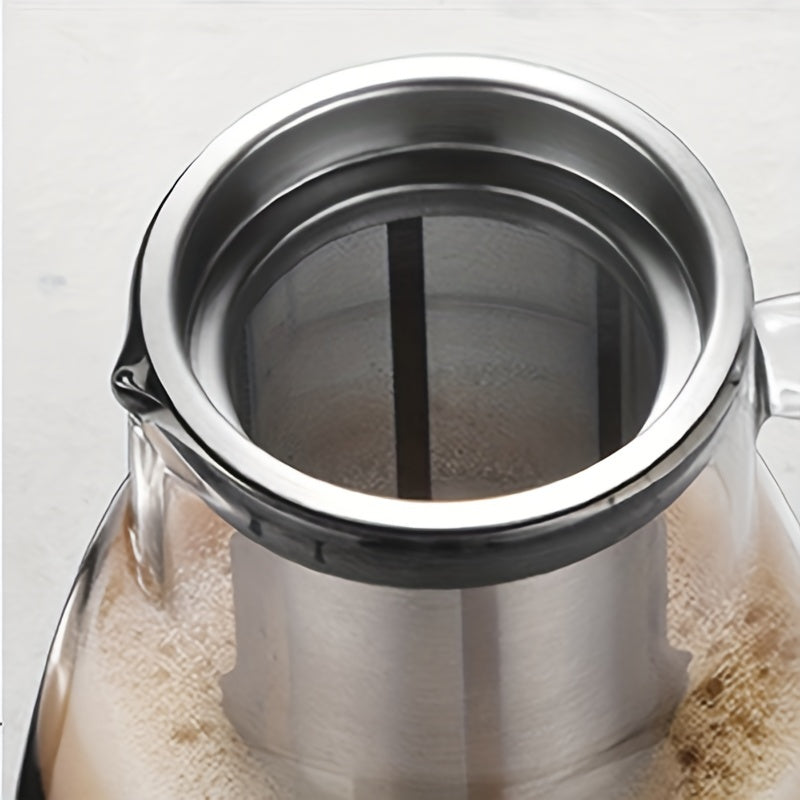 Glass Cold Brew Coffee Pitcher 24oz with Lid for Iced Coffee Juice Tea