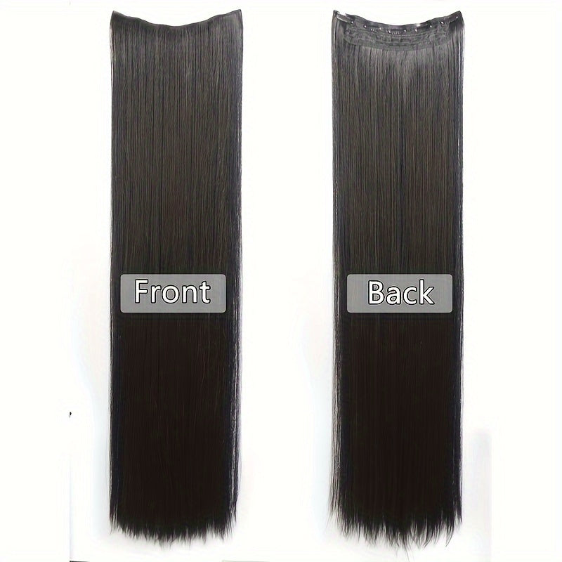 Women's 101.6cm Silky Straight Clip-In Hair Extension for All Hair Types