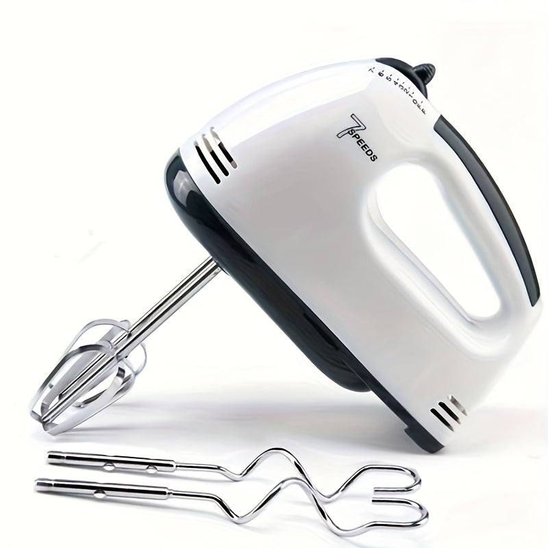 Electric Handheld Mixer Stainless Steel 15-Speed Portable Kitchen Appliance