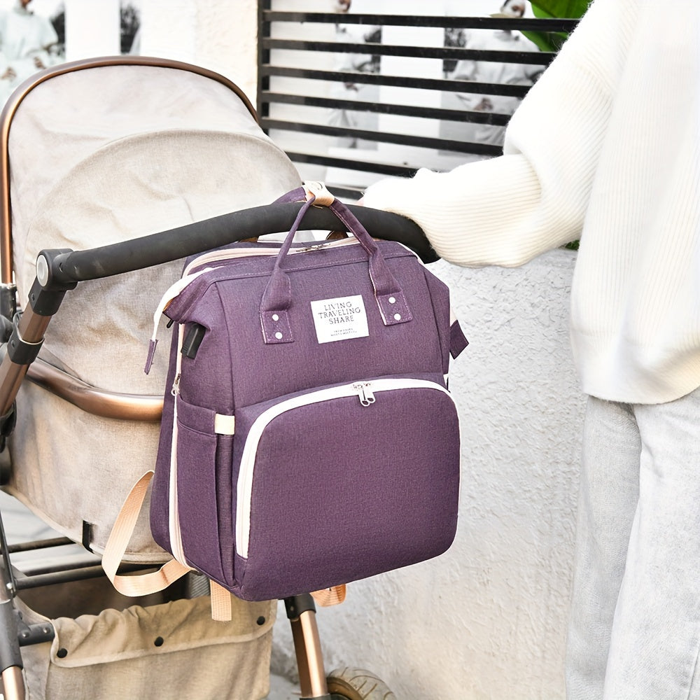 Foldable Diaper and Bottle Storage Bag Nylon Travel Baby Gift