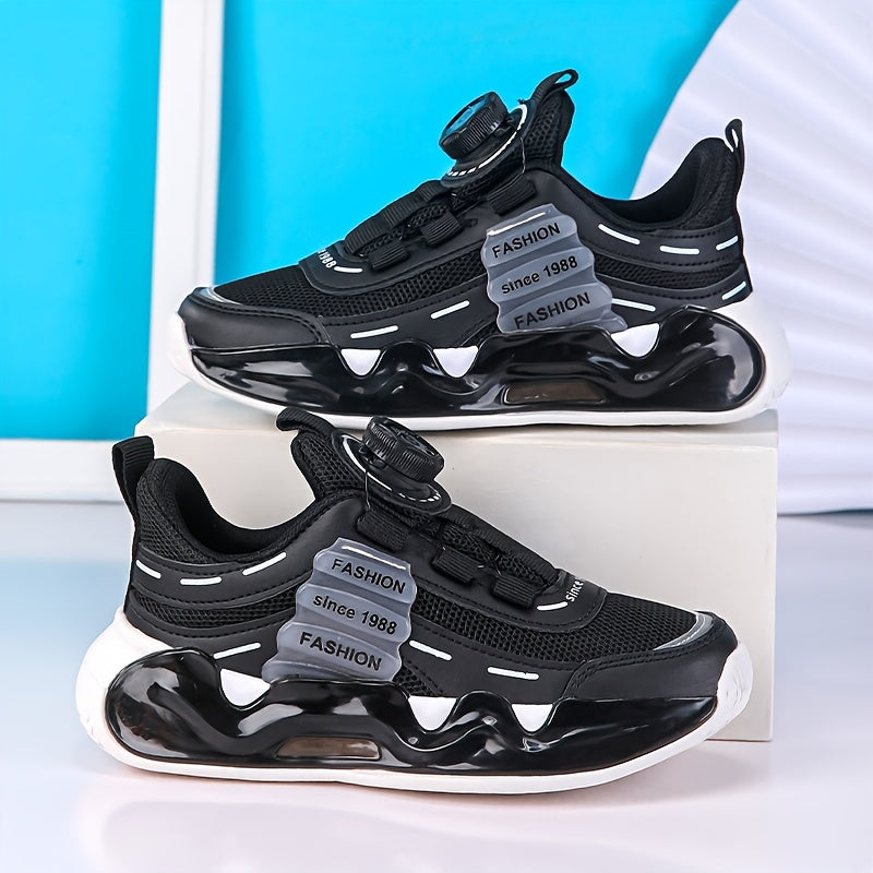 Boys' Breathable Mesh Running and Basketball Shoes Low Top Spring Autumn 2024