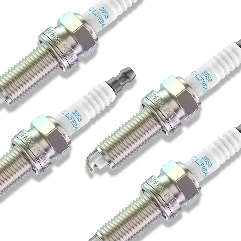 4PCS Iridium Platinum Spark Plugs High Performance Ceramic Insulator Durable