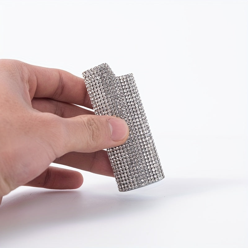 Men's Diamond Metal Lighter Case Stylish Durable Gift Accessory