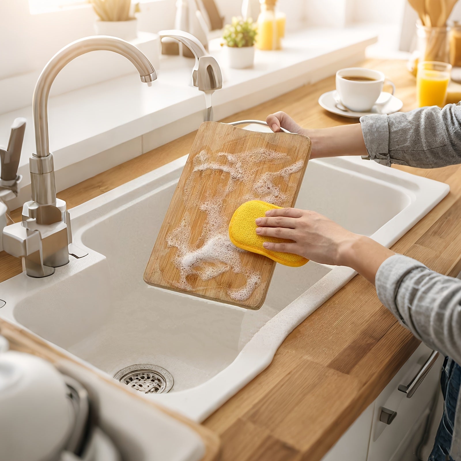 Multi-Functional Kitchen Cleaning Sponge Set of 3-5 Pieces Strong Decontamination