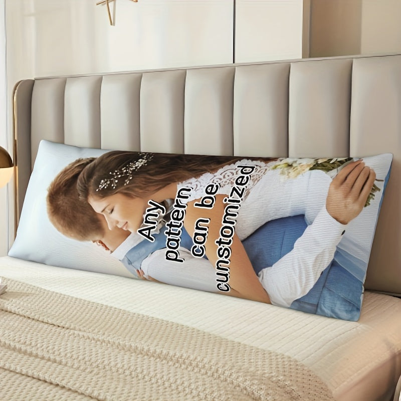 Personalized Double-Sided Body Pillowcase 50x137cm Short Plush Breathable Couple Gift