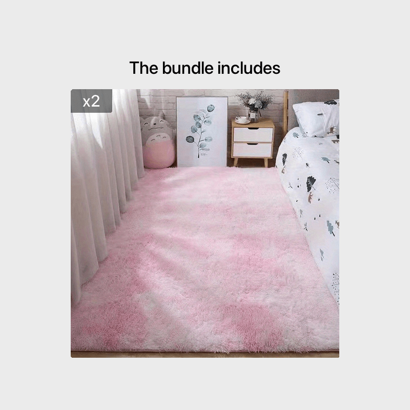 Soft Fluffy Shag Area Rug for Living Room or Bedroom Non-Slip Machine Washable