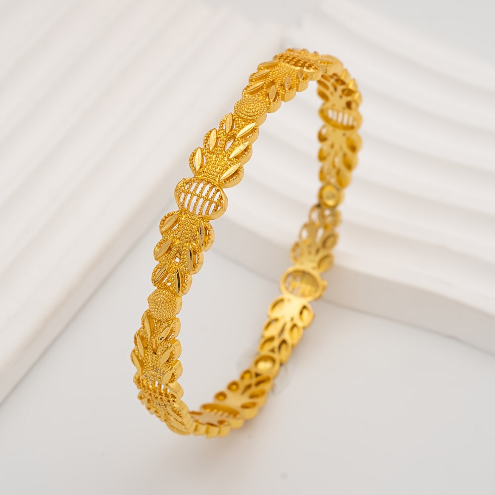 Set of 4 Alloy Cuff Bracelets for Women Open Style Fashion Jewelry Gift