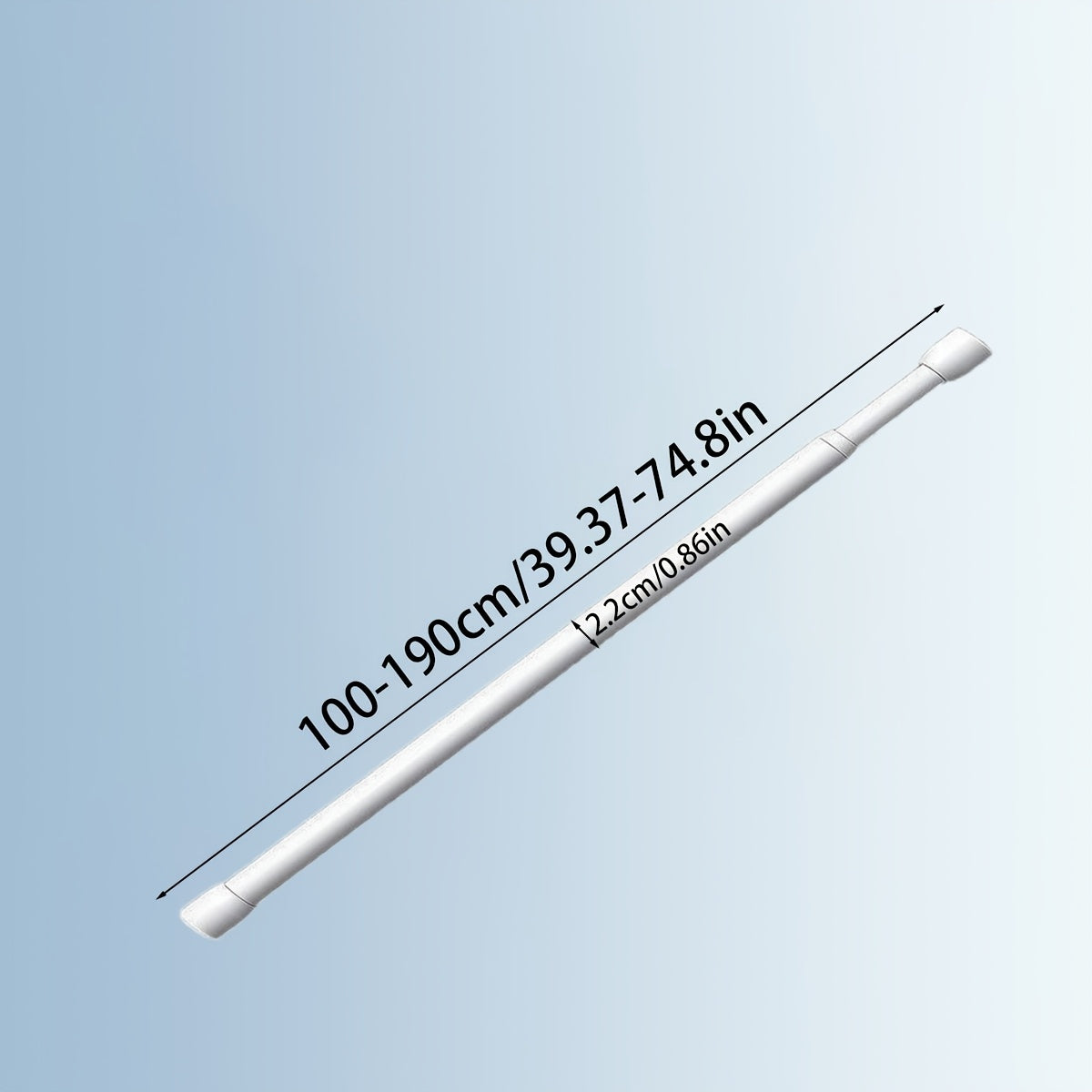 Telescopic Rod for Curtains Windows Wardrobe Clothes Drying Adjustable Support