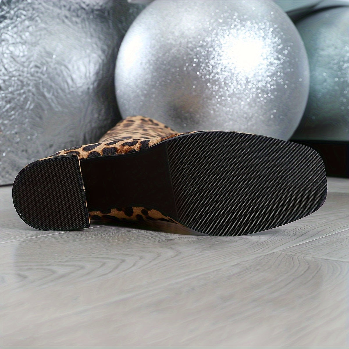 Women's Square Toe Mid-Calf Boots Breathable Lightweight Winter Fashion