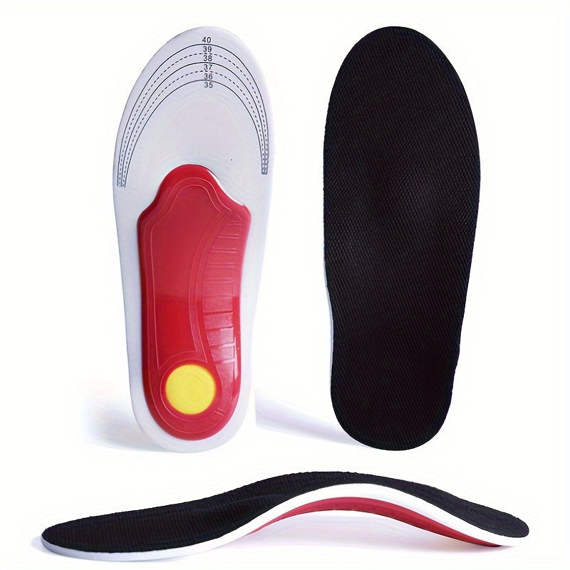 Unisex EVA Insoles for Flat Feet Arch Support Black Stabilizing Inserts
