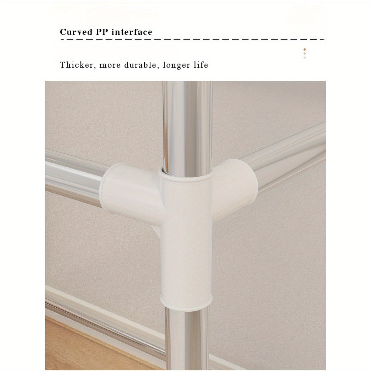 Organizador de armario robusto con cubierta a prueba de polvo, estantes de múltiples niveles