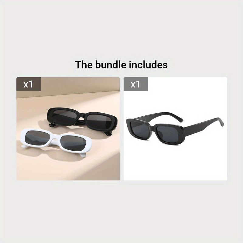 Half Pair of Stylish Square Frame Glasses for Men and Women