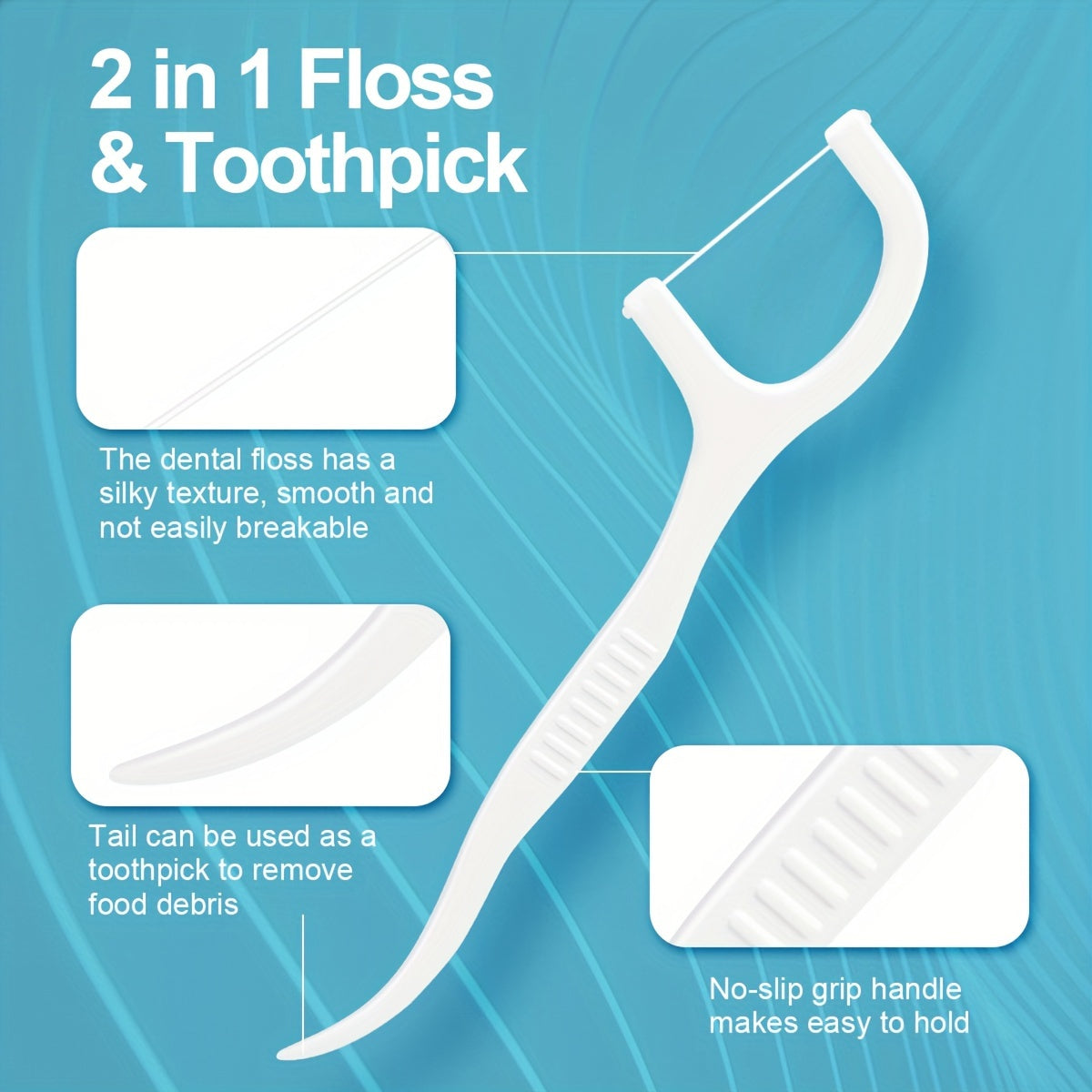 Dental Floss Sticks Interdental Cleaning 50/150/300 Pcs Portable Deep Cleaning