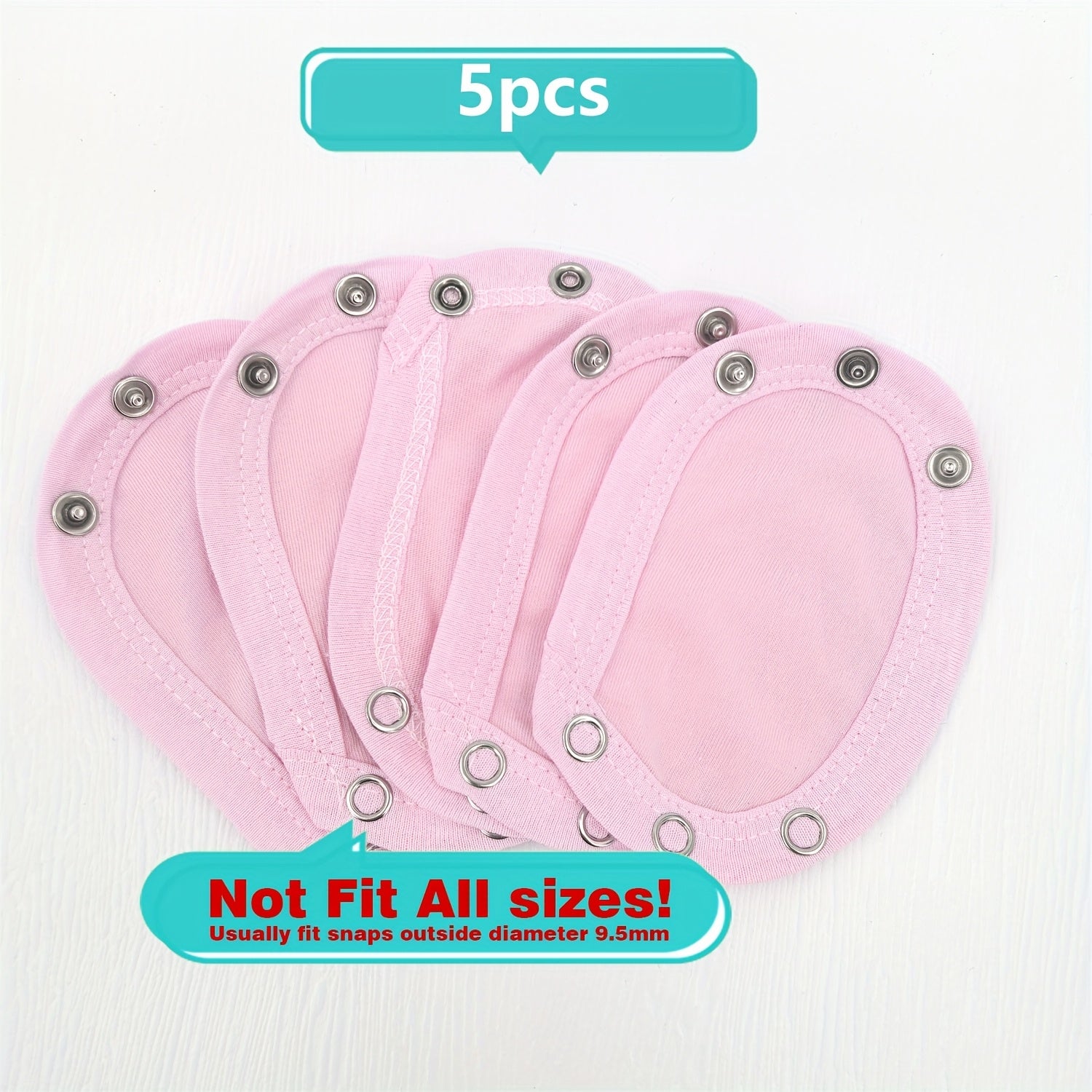 Baby Romper Extension Pieces 3 Pack 5 Pack for Small Babies Polyester White Yellow Blue Pink