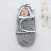 Baby Swaddle Blanket Flannel Warm Soft Sleeping Bag for Newborns and Infants