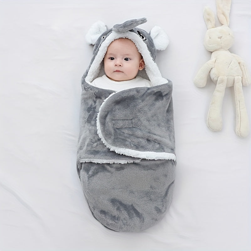 Baby Swaddle Blanket Flannel Warm Soft Sleeping Bag for Newborns and Infants