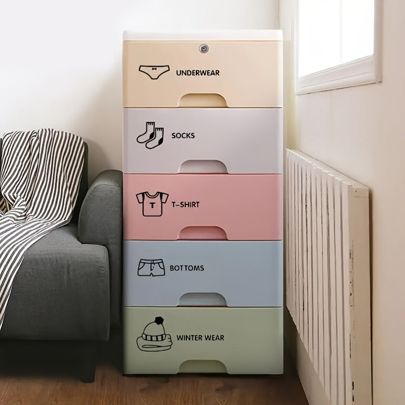 Black Plastic Clothing Labels Hexagon Shape Semi-Gloss Fabric Adhesive Wardrobe Organizer