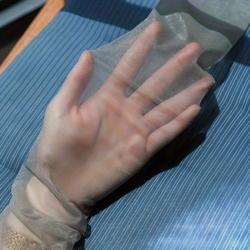 Medias transparentes con purpurina para mujer, pantimedias de nylon, efecto adelgazante, anti-enganches, ligeras, de verano, talla única