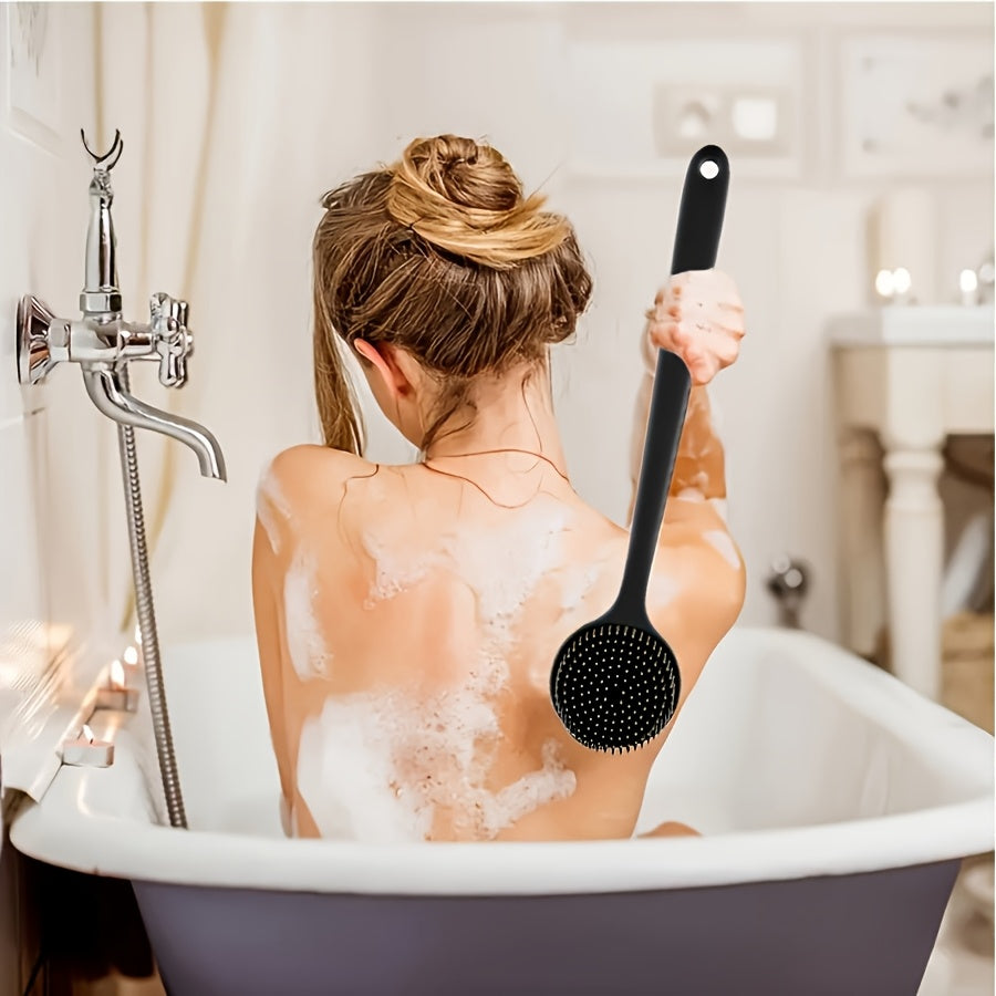 Long Handle Shower Back Scrubber with Soft Bristles for Deep Cleaning and Exfoliation