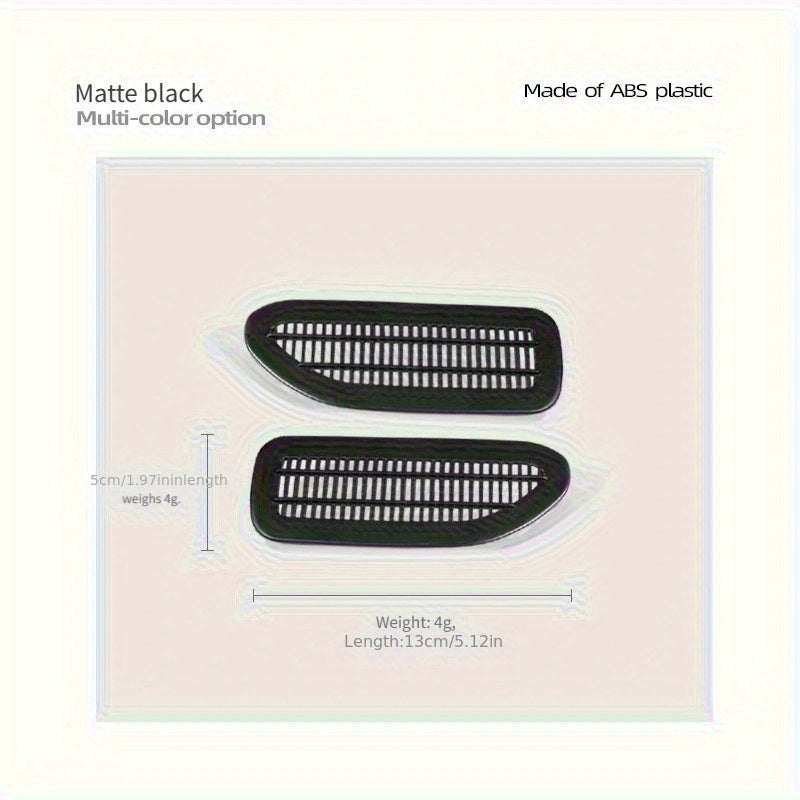 Rear Seat Under Vent Dust Cover Stainless Steel Protector for 2025 Vehicles 2pcs