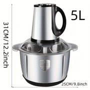 Электрическая кухонная машина с объемом 5 л для нарезки мяса, лука, овощей
