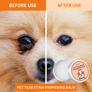 1oz Pet Tear Stain Care Balm for Dogs and Cats Gentle Eye Cleaning