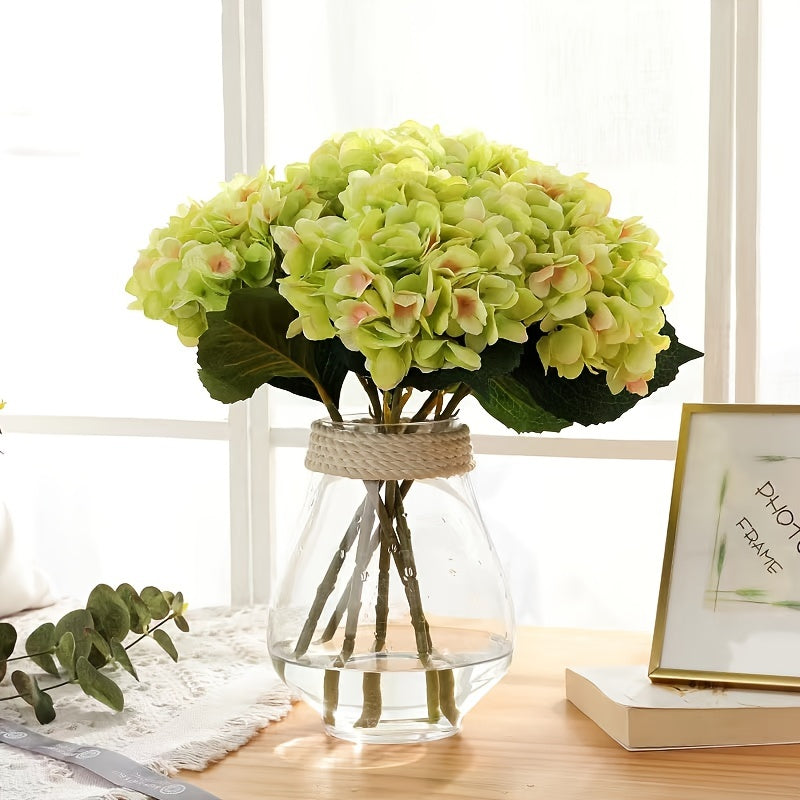 Six Realistic Silk Hydrangea Bouquets for Home Weddings and Parties
