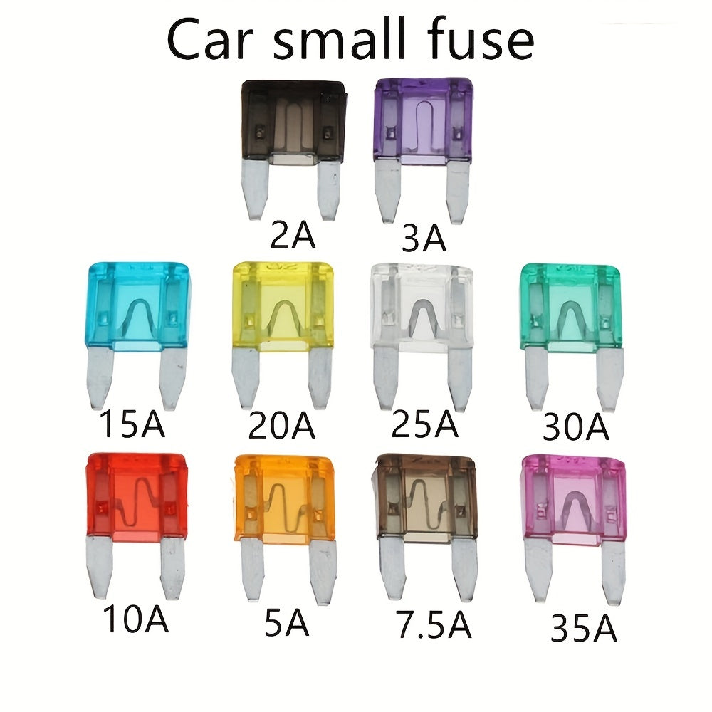 120pcs Small Blade Car Fuse Assortment Set Auto Truck 2.5-35A Plastic Box