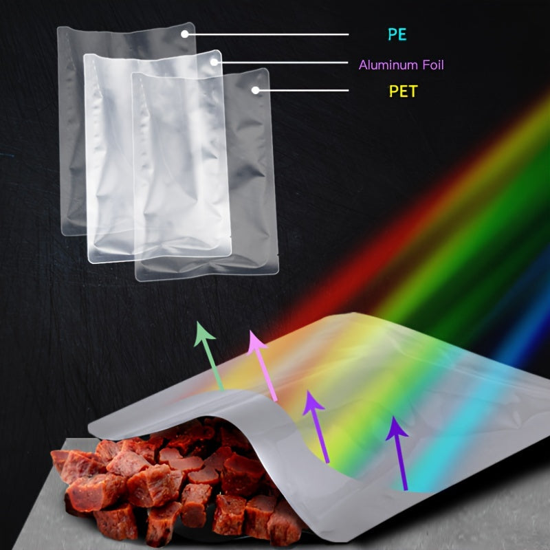 Pack of 100 Small Aluminum Vacuum Sealer Bags 6x8cm 7x10cm 8x12cm Food Storage