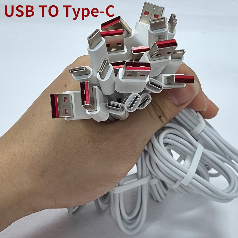 10 ta USB Type-C va Micro ma'lumotlar kabellari uchun mobil telefonlar uchun tekis matli
