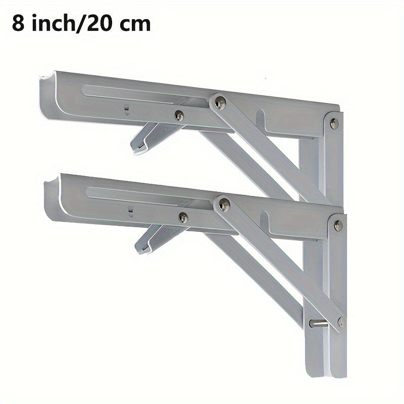 Heavy Duty Folding Shelf Brackets Wall Mounted Stainless Steel for Bench Table