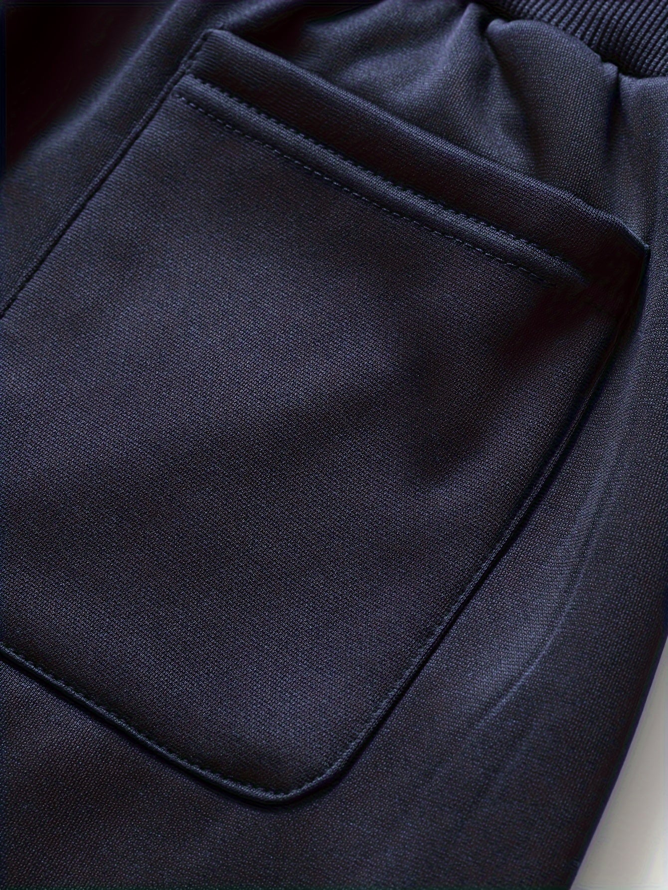 Men's Floral Print Knitted Fabric Two-Piece Sports Set with Long Sleeves and Stand Collar