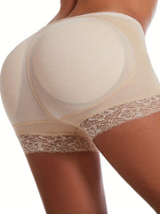 Women's Lace Trim Shaping Panties Tummy Control Buttocks Lift Seamless Underwear