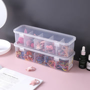Clear Plastic Jewelry Organizer Box with Multiple Compartments and Secure Lid