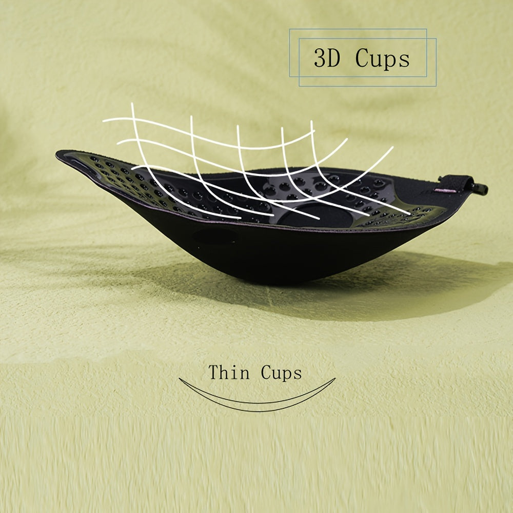 Women’s Silicone Adhesive Push-Up Bra Nude Black Strapless Backless Lift Pasties