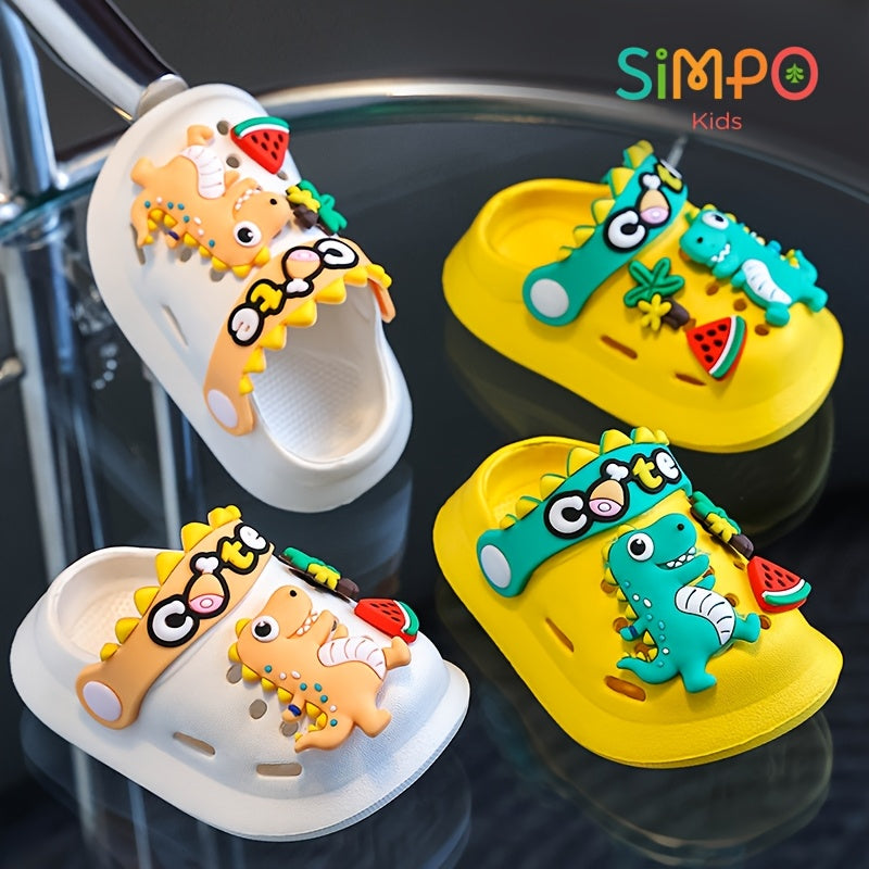 Sandalias ligeras y transpirables de EVA para niños con decoración de cocodrilo para niños y niñas