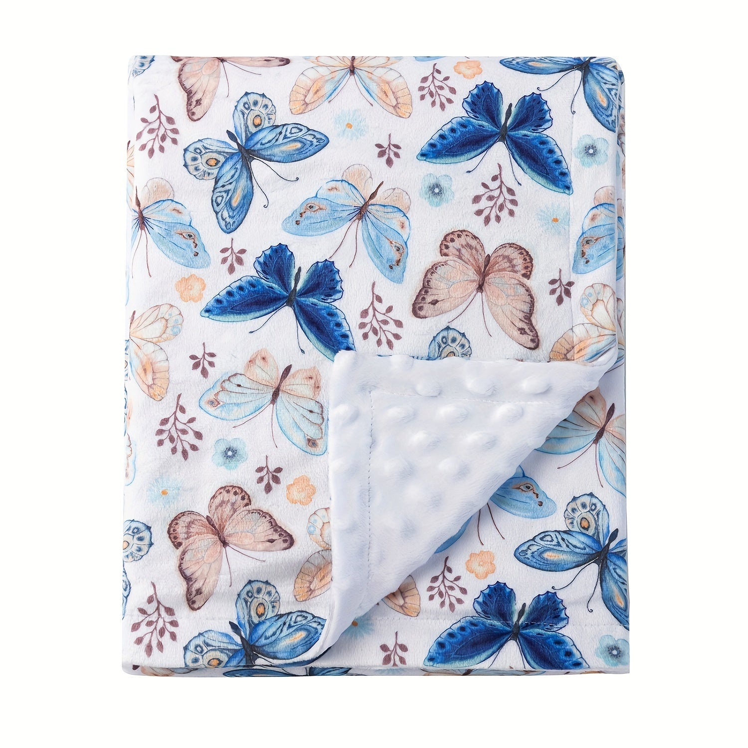 Kids Blanket Soft Minky Animal Print Polyester Nursery and Home Purple