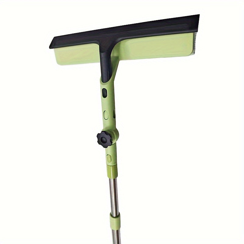 Limpiacristales doble cara extensible con raspador giratorio para limpieza de cristales y suelos