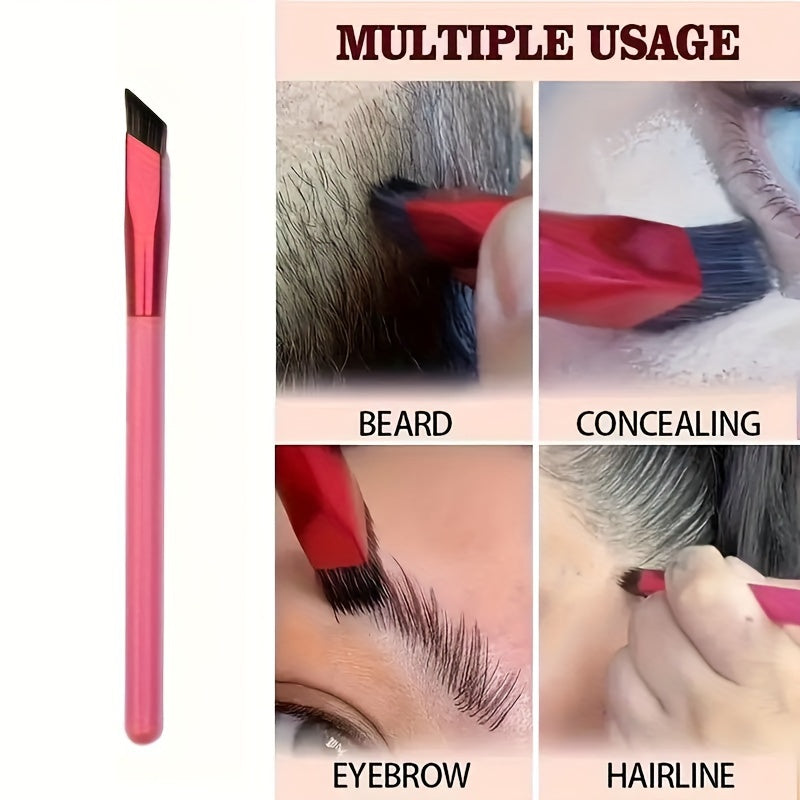 2PCS Eyebrow Brush Set Square Makeup Brushes for Hairline and Concealer