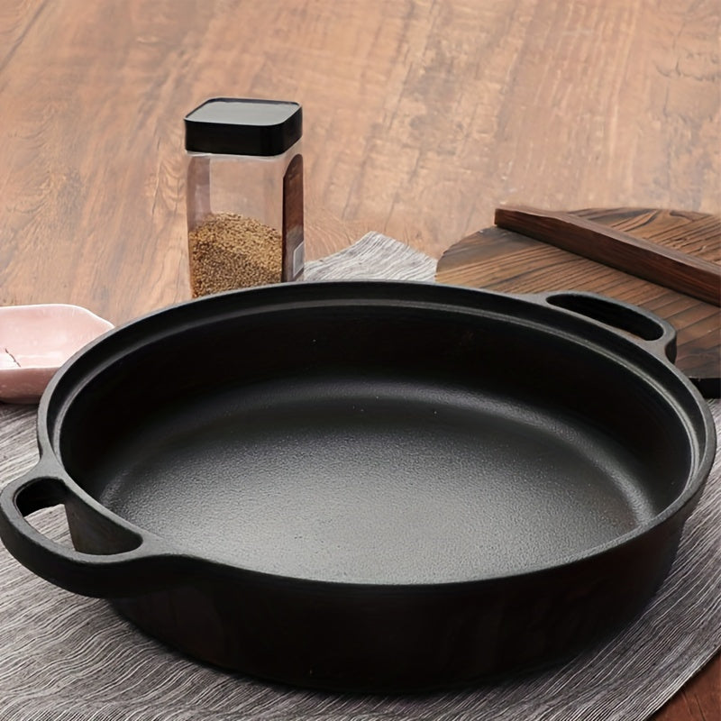 Cast Iron Skillet 21.84cm Non-Stick Oven Safe Dual Handle Cookware