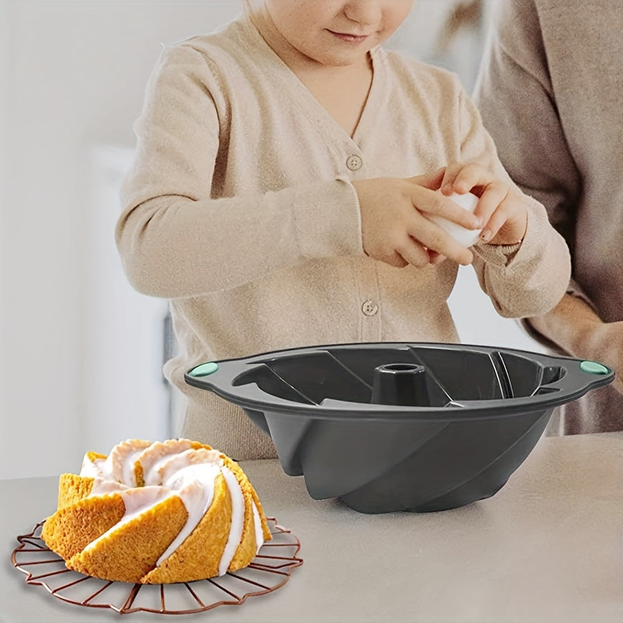 Premium Silicone Bundt Cake Mold Non-Stick Food-Grade Baking Pan