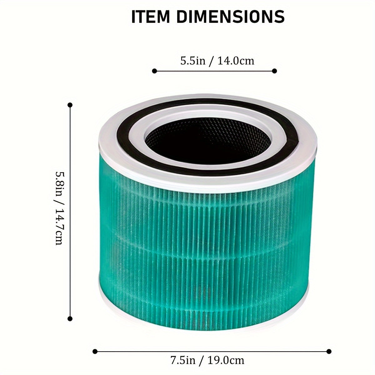 2 фильтра для очистителей воздуха LEVOIT Core 300 и 300S - H13 True HEPA, активированный уголь, комбинированный абсорбент токсинов + бонусная щетка