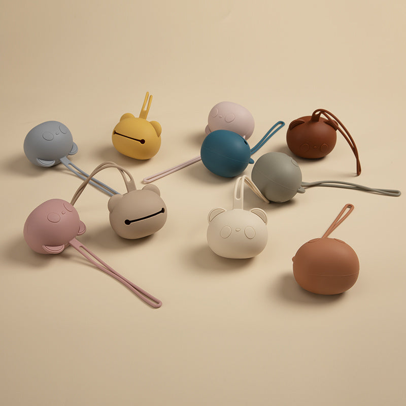 Baby Silicone Pacifier Holder for Nipples, Cute and Durable